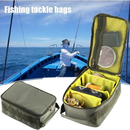 Fishing Bait Package Fishing Reel Bag 4th Floors Double Zipper Outdoor Storage Container LA