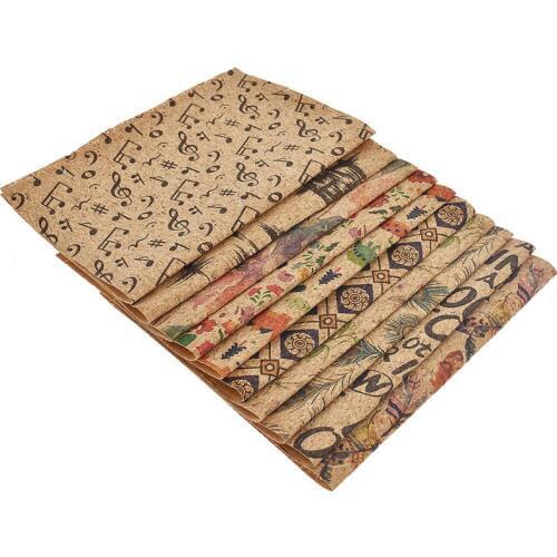 Vintage Natural A4 Cork Sewing Fabric For DIY Handmade Craft Clothes Bag Decoration Accessories Material Supplies