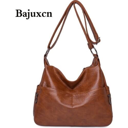 Luxury Brand Leather Crossbody Bags for Women 2021 New Ladies Casual 2-layer double zipper Shoulder Bags Purses and Handbags