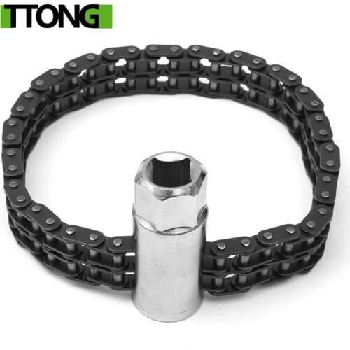 Allen Key Chain Type Oil Filter Wrench with 1/2 inch 17mm Deep Socket for Most Cars And Light Trucks Separate Very Fast