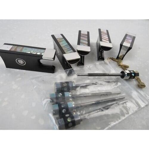 Strong ebony violin frogs.5pcs ebony Violin bow frogs with silver mount