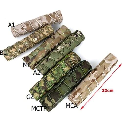 TMC22CM Tactical Multicam Airsoft Rifle Silencer Suppressor Cover Quick Release