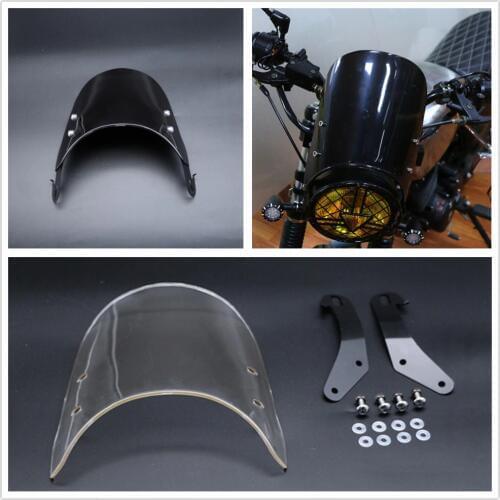 FOR SUZUKI VX 800/SV 650/GS 500E/GSF 600N 1200N BANDIT Universal Pare-Brise Suits 7" Round Headlights Motorcycle Windshield