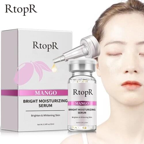 RtopR World premiere Mango Bright Moisturizing Liquid High Quality Skin Care Whitening Face Care Anti-aging Serum Ance Treatment
