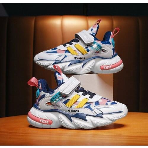 High-Quality Autumn Sport Shoes Boys Girls Camouflage Sneakers Casual Breathable Running Shoes Childrens Outdoor Shoes Kids