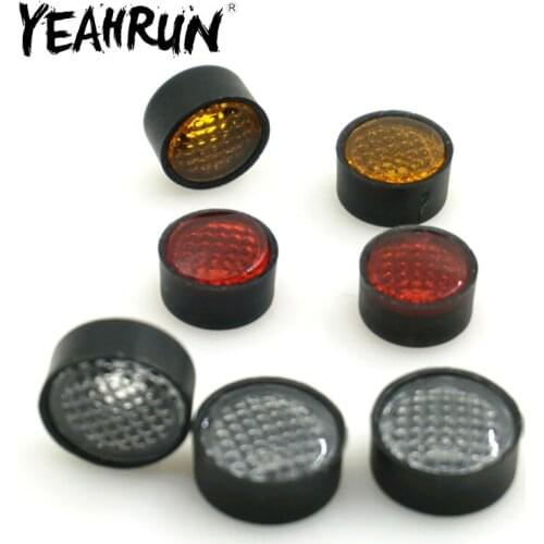 YEAHRUN 7PCS/Set Round Lamp Cups Lampshade for D90 3mm LED Lights 1/10 RC Crawler Car Accessories