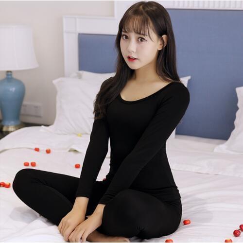 Yuzhenli New Autumn Long Johns for Women Fit Size M-XXL Winter Thermal Underwear Suit Ladies Thermal Underwear Female Clothing
