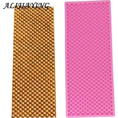 1Pcs DIY Pearl Rope Silicone Fondant Mould lace mat Cake Decorating Tool Chocolate Mold Sugarcraft Kitchen Accessories D0909