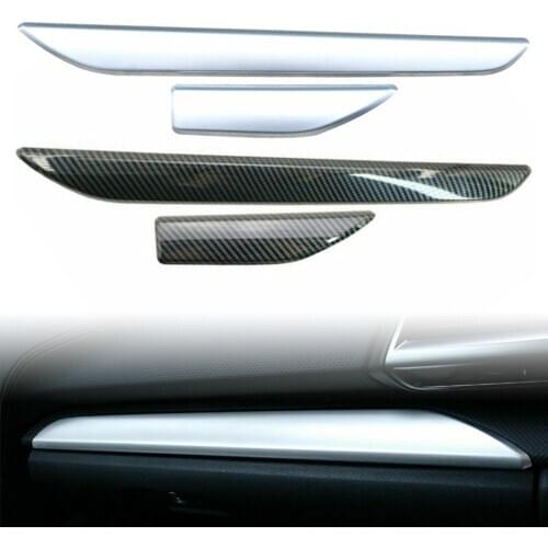 2Pcs Car Dashboard Middle Console Stripe Trim Decorative Cover ABS Sticker For Subaru Forester 2019 2020 2021