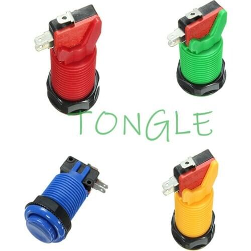 20PCS/Lot Happ Style Standard American Push Buttons(Short one) For Arcade Machine Mame Jamma PC Games