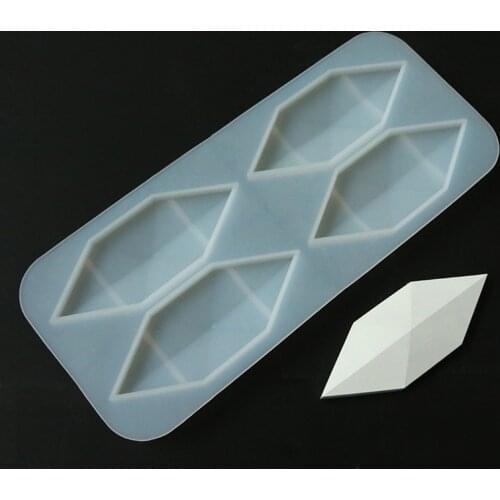 4 Holes Wall Brick Silicone Mold Background Decoration Diamond Design Wall Brick Silicon Mold Cement Brick Molds