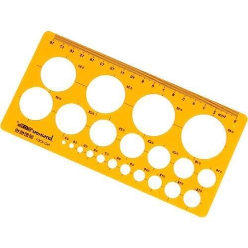 4321 Transparent plastic Circular drawing template Drawcircle board design ruler for students Designers