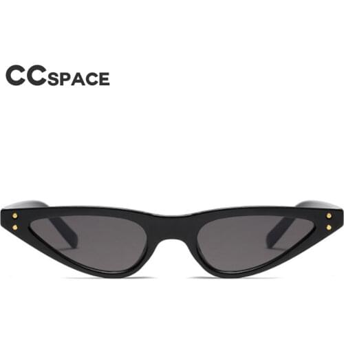 45348 CCSPACE Small Frame Oval Sunglasses Rivet Women Brand Glasses Designer Fashion Female Red Shades