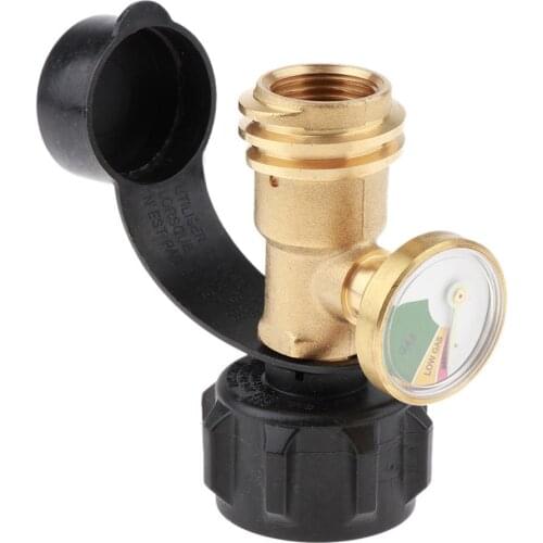 Gas Propane Tank Adapter with Level Indicator for QCC1 /type1 Valve