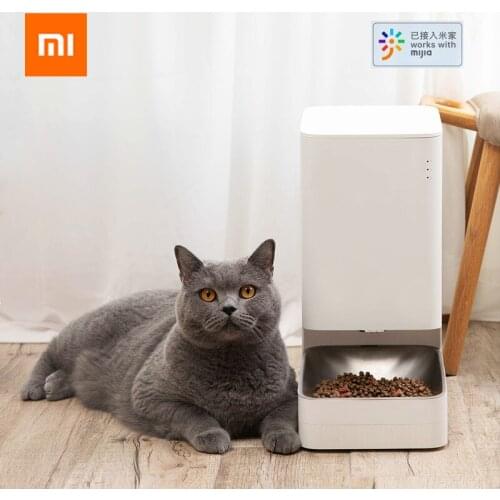 Xiaomi Xiaowan Mijia APP Remote Control 1.8kg Capacity Automatic Pets Cats Dogs Feeder Food Shortage Reminder Moistureproof