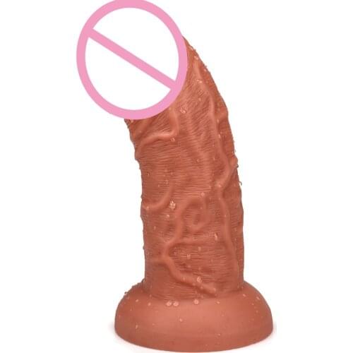 Big Dick Sexy Huge Dildo Female Masturbator Super Soft Realistic Penis Dildo Double-layer Silicone Suction Cup Dildos For Women