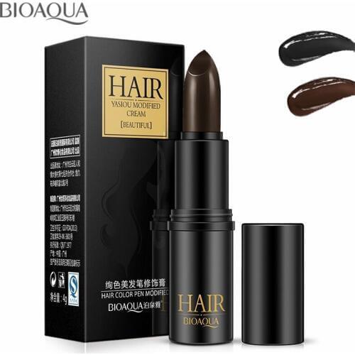 Brand Black Brown Temporary Hair Dye Cream Mild Fast One-off Hair Color Pen Cover White Hair Gray Root DIY Styling Makeup Stick