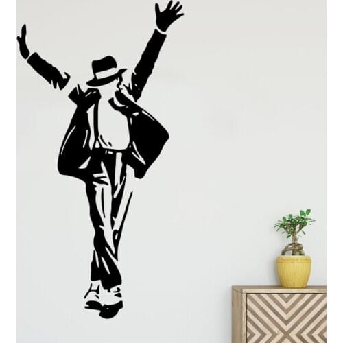 Black Stickers dancing man Wall Decal Art Vinyl Stickers For Kids Room Living Room Mural Home Decor Decoration Sticker Decal