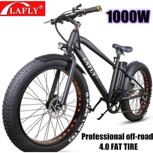 Electric Bike 1000W Mens Mountain Bike Snow Bike Electric Bicycle Ebike 48V17Ah Electric Bicycle 4.0 Fat Tire e bike