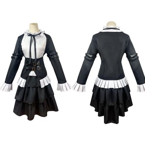 Japanese anime fairy tail cosplay Elisa maid outfit cos suit Lolita dress cosplay costume