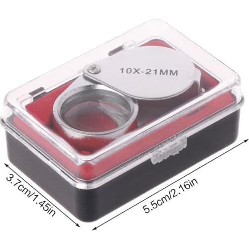 Mini Triplet Jeweler Eye Loupe Magnifier Magnifying Glass Jewelry Diamond Hot 85AC