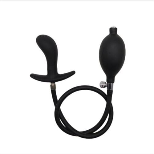 Inflatable Butt Plug with Detachable Needle & Anal Sex Toys for Man and Women, Steel Ball Included