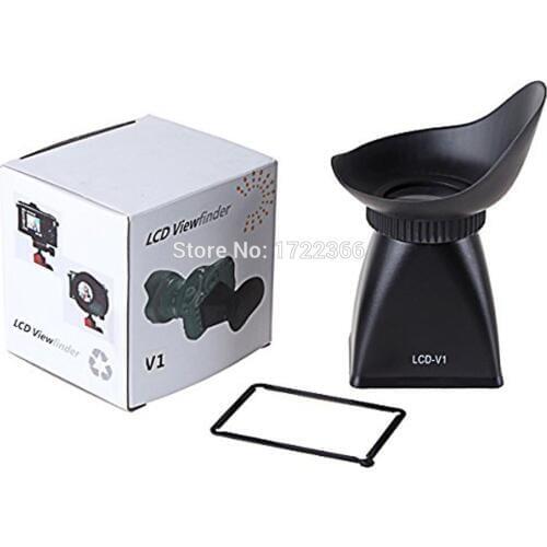 V1 LCD Viewfinder 2.8x 3" Magnifier Eyecup Hood for Canon 5DII/7D/500D