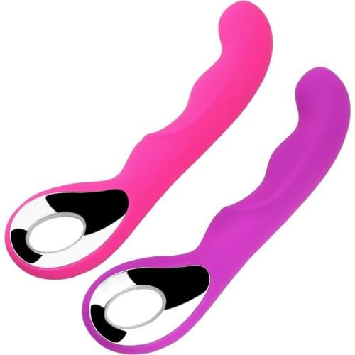 New G-Spot Vibrator For Women Muti-Speed Waterproof Rechargeable Masturbator Vibrating AV Stick G Point Silicone Mute Massager