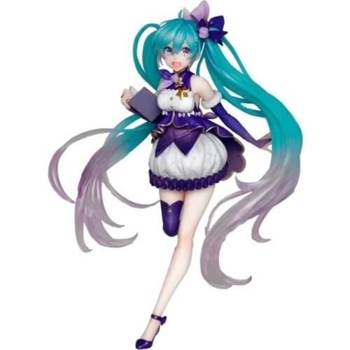 Original Taito 2021 MIKU 3rd Season Winter Ver. Figure PVC Model Doll Colletible Toys