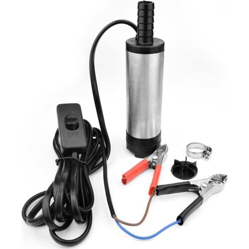 12V DC Submersible Water Pump Diesel Fuel Diameter 38MM Electric Water Oil Car Camping Fishing Submersible Transfer Pump