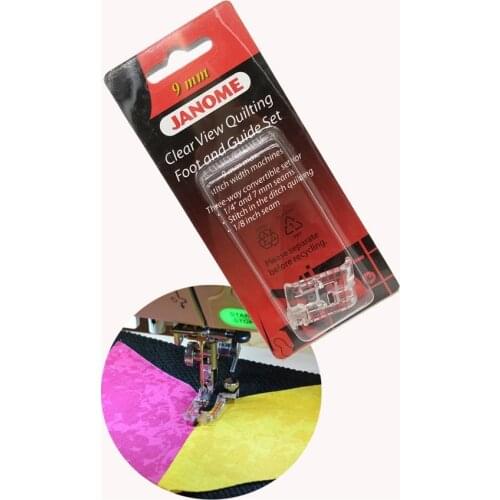 Presser Foot Clear View Quilting Foot and Guide Set For 9MM max. Stitch Width Machines 202089005 202-089-005