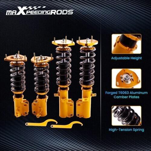4x Coilovers Absorbers Spring For Toyota Corolla E90 E100 E110 AE92-AE111 88-99