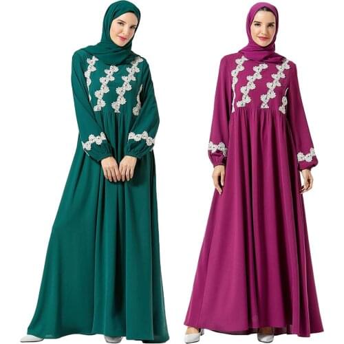 Ramadan Muslim Women Embroidery Abaya Long Sleeve Dress Pleated Islamic Kaftan Dubai Arab Prayer Autumn Robe Middle East Vintage