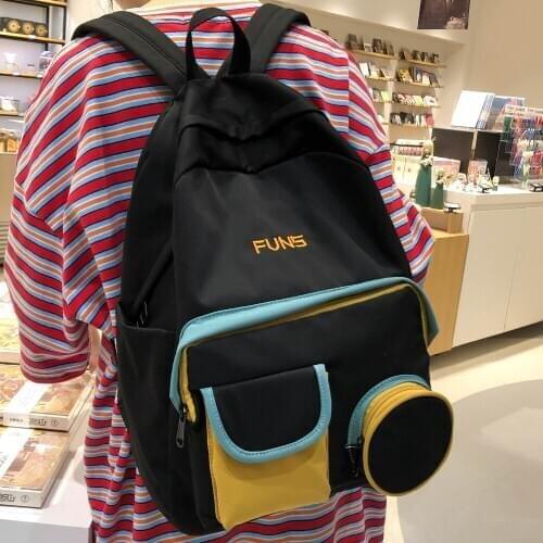 Student Female Cute Backpack Harajuku Women School Bag New Fashion Ladies Backpack Kawaii Waterproof Nylon Girl Book College Bag