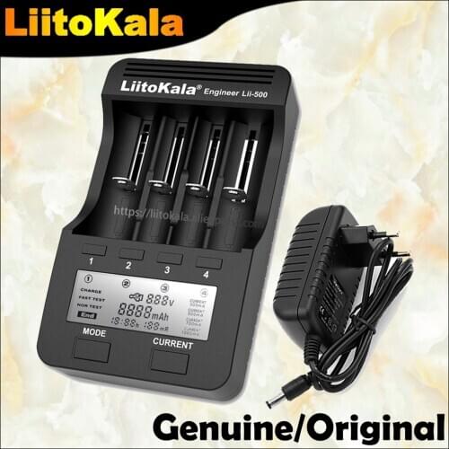 Liitokala Lii-500 Lii-PD4 battery charger 18650 21700 26650 AA AAA charger for 18350 18500 16340 17500 25500 10440 battery