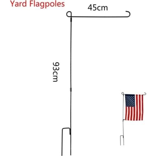 1 Set Iron Garden Flag Stand Holder Flagpole Kit Flagpole Cheap Easy to Assemble Hot Selling
