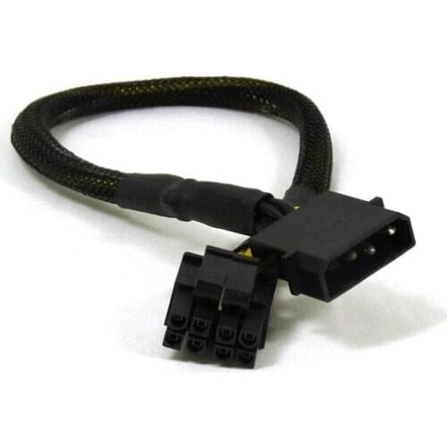 100PCS 4-Pin To 8Pin CPU Power Cable 4Pin To 8-Pin(4+4Pin) EPS-12V Converter Adapter Cable 30CM 18AWG