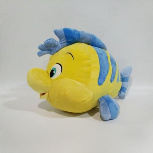 18.8"The Little Mermaid Cartoon flounder Stuffed Toys 48cm Cute Plush Toys Gifts for Kids Girlsfriend Decoration