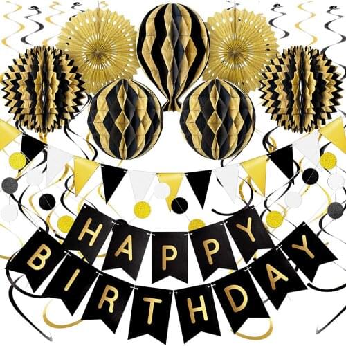 20PCS Colorful Party Decoration Set Rainbow Colored Paper Fan Birthday Wedding Party Carnival Party Decoration Colorful Balls