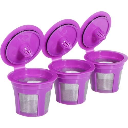 3Pcs Reusable K Cups Coffee Filters Pod Capsules For Keurig 2.0 1.0 BPA FREE