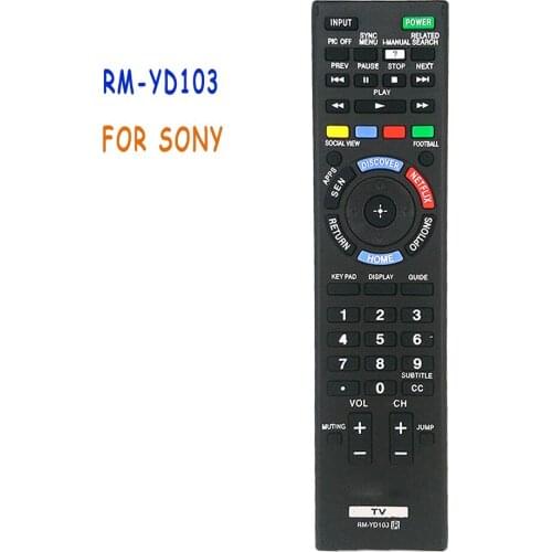4PCS/LOT) New Replacement RM-YD103 Remote Control For Sony KDL-32W700B XBR-70X850B PLASMA BRAVIA LCD LED Smart TV Controle