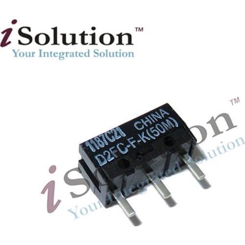 5pcs/lot original OMRON D2FC-F-K (50m) blue dot mouse micro switch new model of 10m 20M 7N series 50 millions time lifetime
