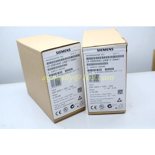 Micromaster 6SE6440-2AB17-5AA1 New and Original in Box