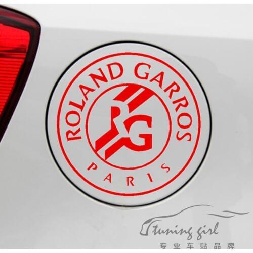 Car Stickers Roland Garros French Tennis Creative Decoration Decals For Peugeot Fuel Tank Cap Auto Tuning Styling Vinyls D10