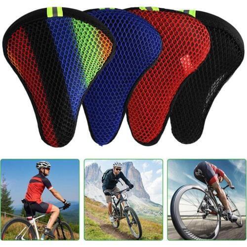 Bicycle sunscreen cushion cover riding saddle cover 3d cushion mesh breathable thermal insulation comfortable night reflection