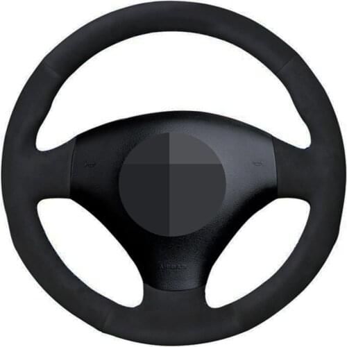 Car Steering Wheel Cover DIY Genuine Leather Suede For Audi A2 8Z A3 8L Sportback A4 B6 Avant A8 A6 C5 D2 TT 8N S3 S4 RS 6 RS 4