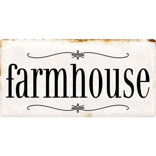 Farmhouse Series Home Decoration Nostalgic Retro Wall Decor Garage Bar Poster Metal Sign Tin Signs 20x30cm