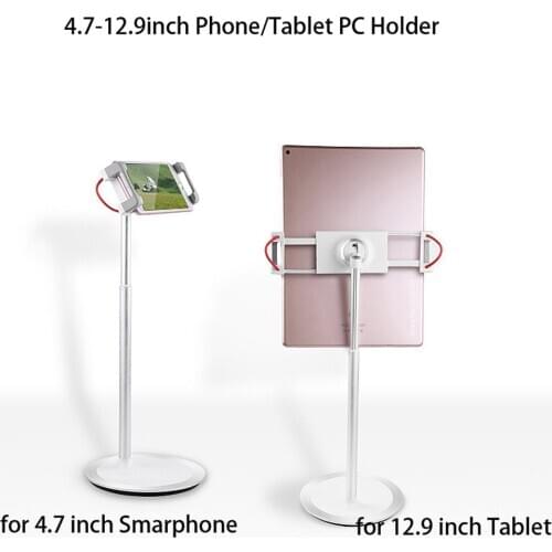 Aluminum Alloy Tablet Holder For iPhone X iPad Air Sansung Mobile Phone Adjustable Tablet Desktop Mount For iPad Pro mount Stand