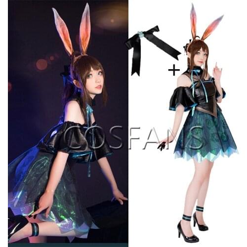 Game! Ame Men/Women Game Arknights Cosplay Costume Cos AMIYA Cosplay Halloween Party High Quality cosplay costume Wigs and shoes