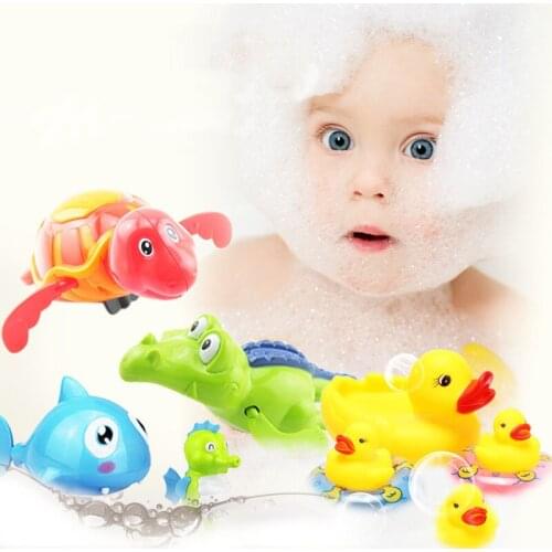 Random Color Children Bath Toys New Animal Turtle Dolphin Baby Shower Kids Swim Play Beach Toy Swimming Pool Play In Water L03